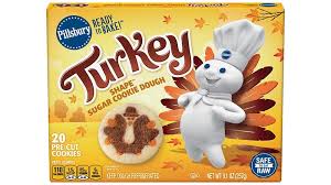 Sugar cookie dough for cut out cookies. Pillsbury Shape Turkey Sugar Cookie Dough Pillsbury Com