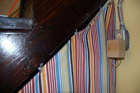 Under Stair Curtain Stairway Storage Curtains Under Stairs