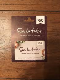 Coupons Giftcards Sur La Table Gift Card 50 Value Fast Secure Free Shipping Coupons Giftcards Gift Coupons Gift Card Cards