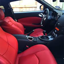 Custom Red Leather Interior Nissan 370z Forum Red Interior Car Car Interior Camaro Interior
