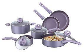 Culinary Edge Ce20210 Cookware Set Purple Cookware Set Purple Kitchen Accessories Cast Iron Cookware Set
