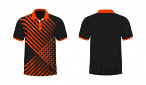T Shirt Polo Orange And Black Template For Design On White Background Vector Illustration Eps 10 Polo Design Shirts White Background