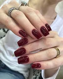 Your maroon manicure stock images are ready. Burgundy Nails Nail Polish Nail Art Burgundy Nails Artificial Nails Gel Nails Hand Model