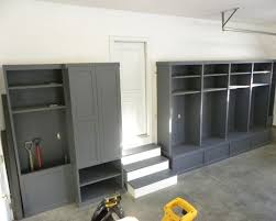 No Space Inside Create A Mudroom In The Garage Using Bookcases On Top Of Storage Benches One Cubby F Organisation Maison Rangement Maison Amenagement Maison