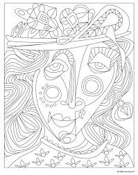 All rights belong to their respective owners. Each Page In The Masterscapes Coloring Book Offers Patterns Textures And Styles Based On Art Masterpieces Make Them Picasso Coloring Picasso Art Art Handouts