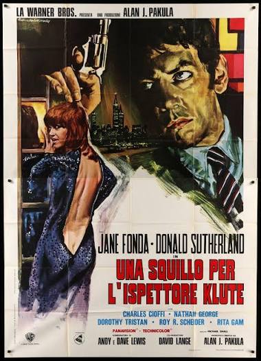 Klute (1971) Original Italian 4 Fogli Movie Poster - Original Film Art -  Vintage Movie Posters