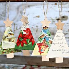Create your very own design for more creative freedom! How To Make Vintage Christmas Card Ornaments For The Tree