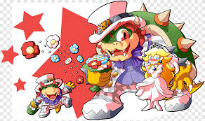 In fact, if she wasn't always getting herself kidnapped, mario would have nobody to save! Super Mario Odyssey Bowser Princess Peach Drawing Just Married Heroes Christmas Decoration Png Pngegg