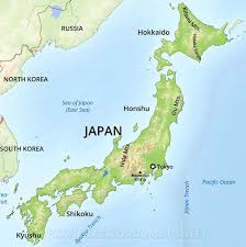 The map shows a representation of japan, a country in eastern asia that occupies a chain of islands between the sea of japan (east sea) and the north. Japan Sakuraa Nihongo Resource Centre