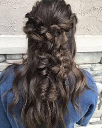 Curly hair with bangs looks extremely cute and feminine. Prom Hairstyles For Long Hair Down Curly Girls Newport 20 Down Hairstyles For Prom Hairstyles And Haircuts Long Sleeve Dresses Cute Dresses Casual Dresses