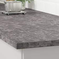 We have a great selection of worktops in an array of finishes, from leading suppliers. Ekbacken Dark Grey Marble Effect Laminate Marble Effect Laminate Worktop 186x2 8 Cm Ikea