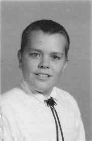 Wearing a Batman bolo tie for school pictures at Tippecanoe High School