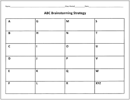 Blank Alphabet Chart Alphabet Image And Picture