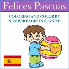 Follow the key and color the coloring page in. Spanish Easter Coloring Pages Worksheets Teaching Resources Tpt