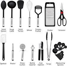Lemuna 18pcs silicone kitchen utensils set, kitchen cooking. Kitchen Dining Bar Details About Home Hero Kitchen Utensil Set 23 Nylon Cooking Utensils Kitchen Utensils Wit Kitchen Tools Gadgets