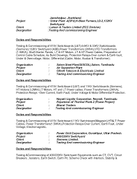 Study specialized electrical engineering articles, papers & video courses in low/high voltage areas. Tendering Engineer For Abb Panels Resume June 2021