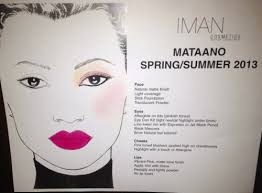 New York Fashion Week Spring 2013: Get the Look—Mataano with IMAN Cosmetics 