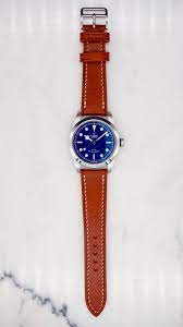 Looking for the best dial indicator for woodworking? Straps There Is No Better Color Combo Than A Blue Dial And A Brown Strap Watches Tudor Black Bay Straps Watch Bands