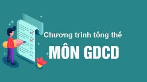 CHƯƠNG TRÌNH GIÁO DỤC PHỔ THÔNG MÔN GIÁO DỤC CÔNG DÂN
