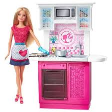 Get set for barbie kitchen set at argos. Barbie Doll And Kitchen Furniture Set Barbie Dolls Barbie Playsets Barbie Toys
