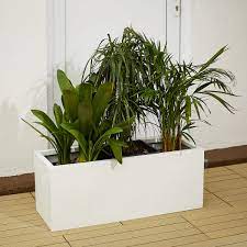 Im gegensatz zu normalen blumenkübel sind die pflanzkübel hoch meistens um einiges größer. Pflanzkubel Pflanztrog Fiberglas 80 X 30 X 30 Cm Fur Innen Und Aussen Gartenfreude