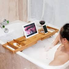 Whether youre looking for something sleek and modern or something with antique charm, youre sure to be spoilt for choice by this huge selection of baths here on ebay. Ssline Bathtub Tray Bamboo Wood Bathtub Rack Shelf Bathroom Shower Organizer For Tub Bathtub Caddy Tray With Extendable Sides Book Tablet Holder Cellphone Stand Soap Dish Wine Glass Holder Buy Online In