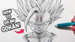 How To Draw GOHAN SSJ2 For Beginners! - Easy Tutorial! - YouTube