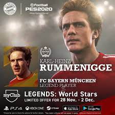 Legends available in pes 2021. Efootball Pes On Twitter Rummenigge Matthaus Fcbayern Legends Available Now In Myclub Via Our Legends Campaign