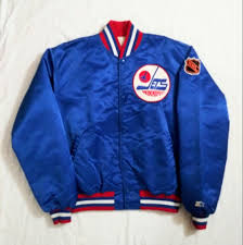 Vintage Late 80s Winnipeg Jets Starter Jacket Men S Xl Pre Owned Nfs College Jackets Vintage Outfits Linen Shirt
