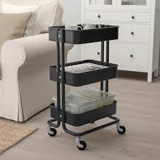Indoor herb garden ikea hack. Buy Raskog Trolley Black 35x45x78 Cm Online Uae Ikea