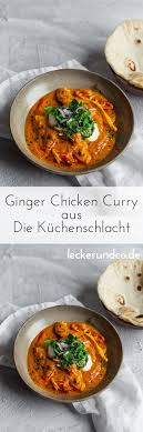 Ginger Chicken Curry Mit Krautertopping Und Roti Die Kuchenschlacht Lecker Co Foodblog Aus Nurnberg Rezept In 2020 Rezepte Lecker Curry Rezepte