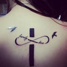 Infinito Cruz Love Family Libertad Tatto Amor Infinito A La Familia Y A Dios Libertad Infinity Tattoo Tattoos Family Love
