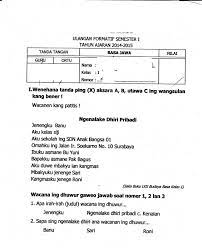 Materi bahasa jawa kelas 10 pdf. Soal Uts 1 Bahasa Jawa Kelas 1 Sd