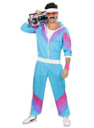 80er Jahre Trainingsanzug Hellblau 80er Jahre Kostum Trainingsanzug 80er Jahre Outfit