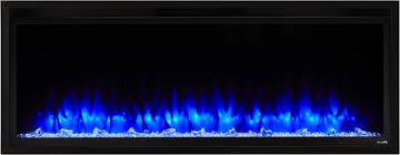Flame effect with or without heating is possible. Allusion Platinum Electric Fireplace Heat Glo