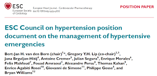 The two types of hypertensive crises—hypertensive emergency and hypertensive urgency— share a common sign: Https Www Escardio Org Static File Escardio Education Subspecialty Courses Councils Clinical 20case 20brguljan Pdf
