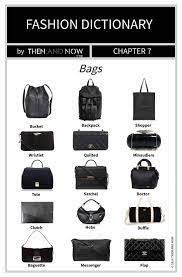 Bags Infographic Types Of Bags Then And Now Fashion Dictionary Fashion Terminology Fashion Vocabulary