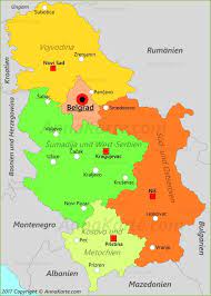 Belgrad ist die hauptstadt von serbien. Serbien Karte Annakarte Com
