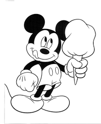 Disegno Di Topolino E Il Gelato Da Colorare Disegni Da Colorare E