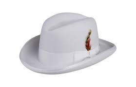 Deluxe Homburg In White Nht25 70 Hats For Men Mens Hats Fashion Hats