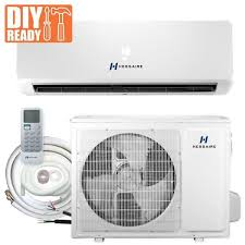 Over time, the unit works less efficiently. Hessaire 12 000 Btu 1 0 Ton 115 Volt Ductless Mini Split Air Conditioner W Inverter Heat Pump Remote And 16 Ft Copper Line Set H12hp1a The Home Depot