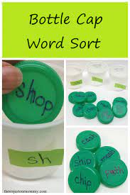 Bottle Cap Word Sort Game Word Sorts Phonics Teaching Phonics