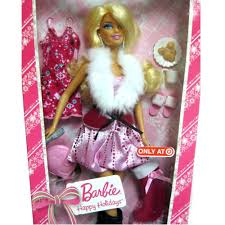 New Barbie Happy Holidays Xmas Doll 2010 Target Exclusive T4316 Sealed Gift Idea Holiday Barbie Dolls Happy Holidays Barbie Barbie