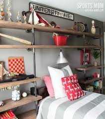 Amazing country chic kids room! Vintage Sports Theme Kid S Room