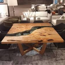 9 Impressive Raw Edge Wood Table Photos Square Dining Table Designs Square Wood Table Luxury Dining Tables