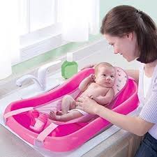 4.7 out of 5 stars. Baby Bath Tub Sling Seat Newborn To Toddler Safety Shower Pad Headrest Pink Girl Babybathtubsling Toddler Bath Tub Baby Bath Seat Baby Bath
