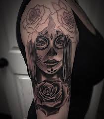 El dia de los muertos, day of the dead, fuses ancient and contemporary beliefs in a celebration of the deceased by the living. 50 Day Of The Dead Tattoos For Girls 2021 Sugar Skull Flowers Designs