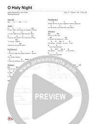 O Holy Night Chord Chart Editable Hillsong Worship