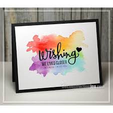 How to make personalized note cards first, cut your larger sheet of watercolor paper into 4 rectangles. Wishing You Were Here Simple Cards Cards Handmade Greeting Cards Handmade