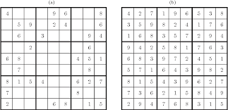 Each block of four, outlined by heavy lines must have one of each shape. Pdf Generating Sudoku Puzzles As An Inverse Problem Team Semantic Scholar